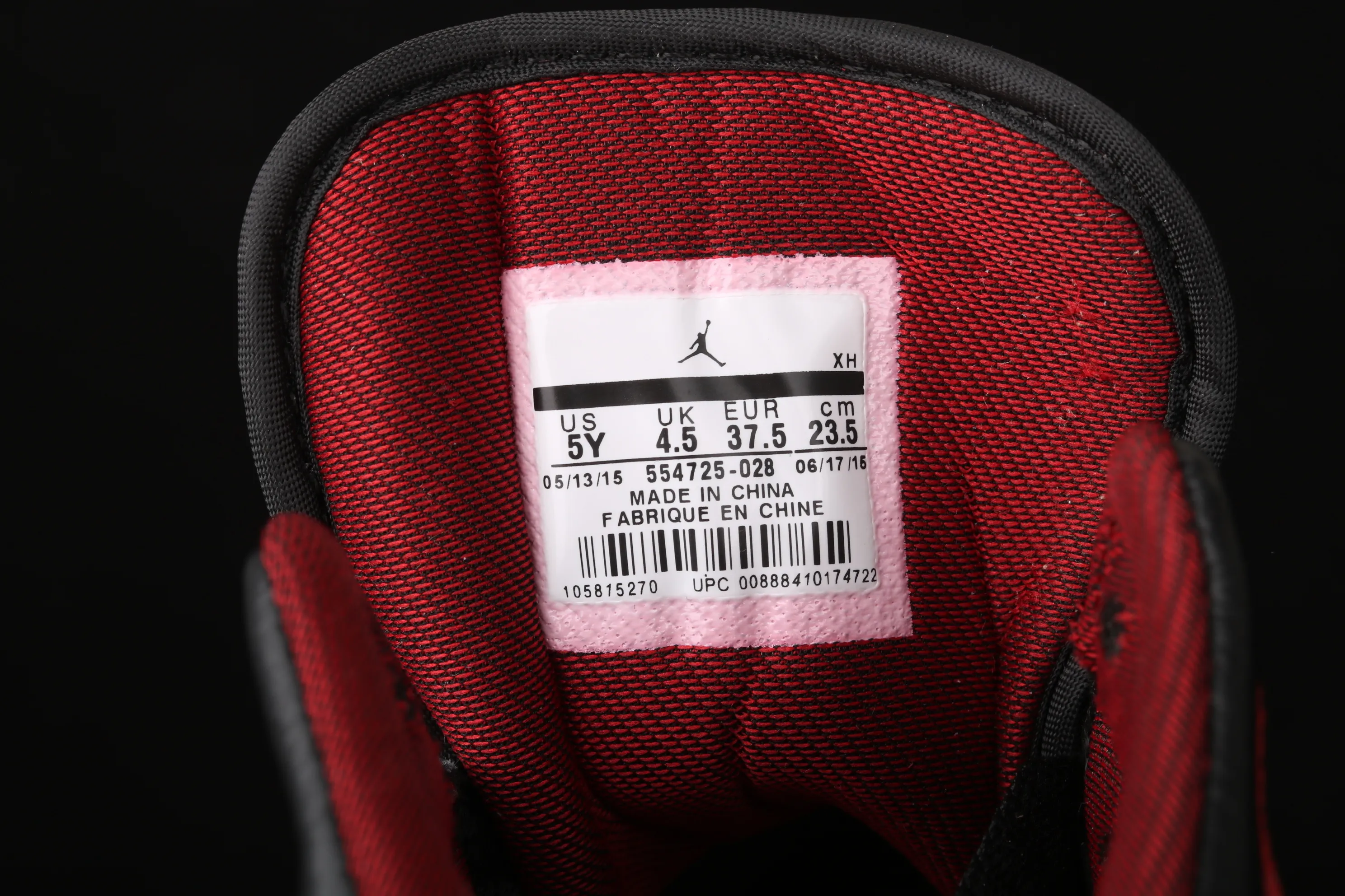 All categories Air Jordan Jordan series basketball shoes Air Jordan 1 Mid Air Jordan 1 Mid AJ1 Joe 1 black red China basketball shoes 554725-028